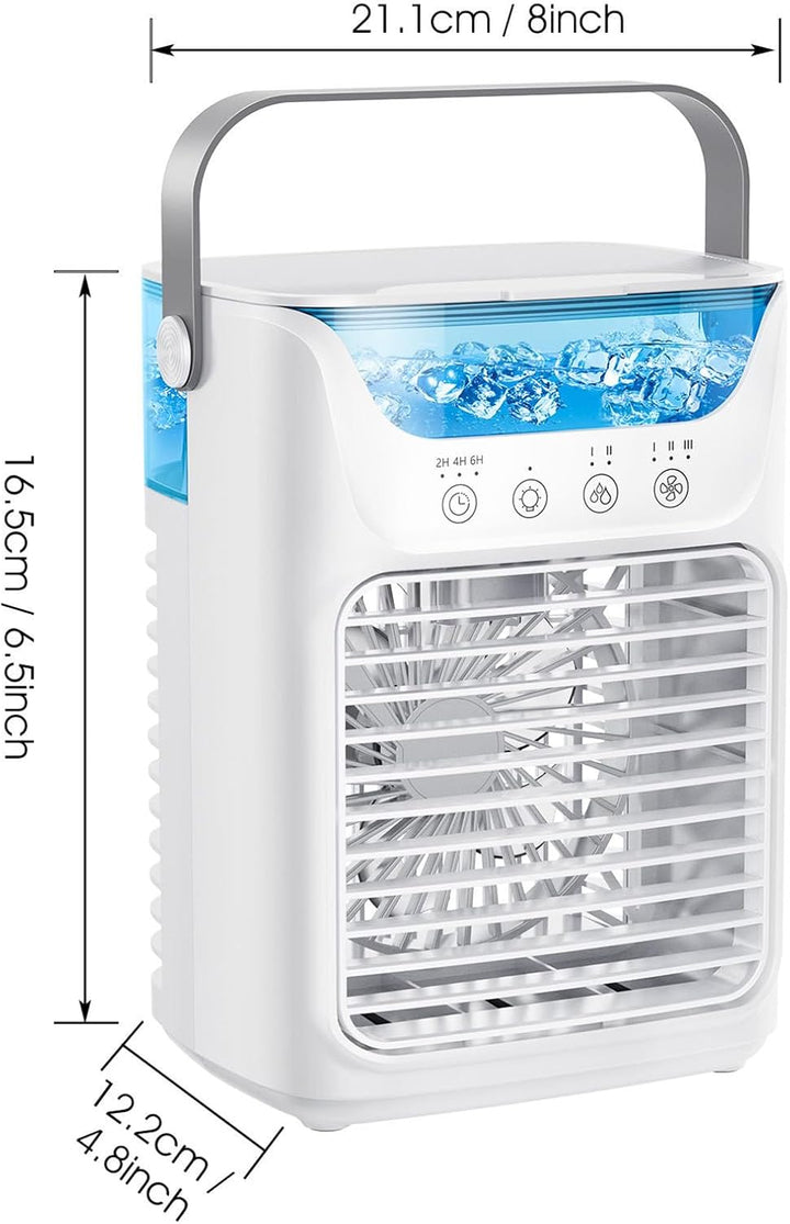 Bewinner Klimaanlage Mobil - Tragbares Klimagerät & Luftkühler Luftbefeuchter & Tischventilator 4-in