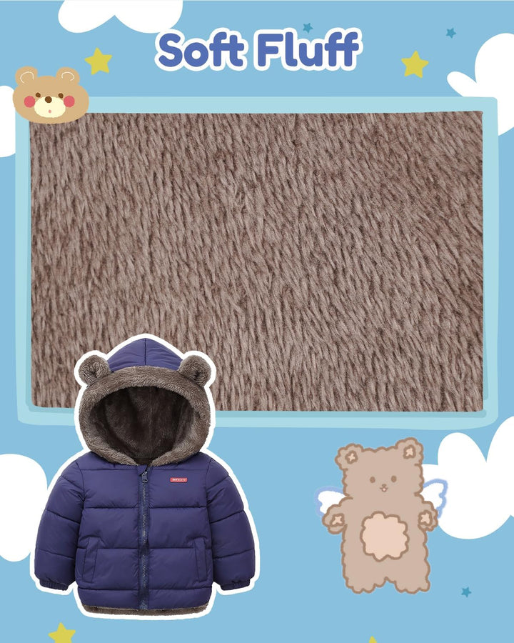 Baby Winter Fleece Mantel Kinder Jungen Jacke Outwear Mädchen Gepolstert Kleidung, Blau