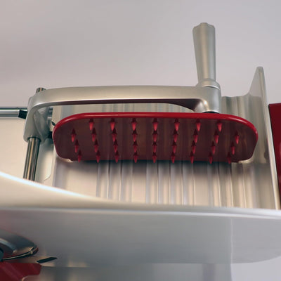 Berkel Aufschnittmaschine Home Line 200 Plus in rot mit Berkel Einlegebrett - Küchenschneidemaschine