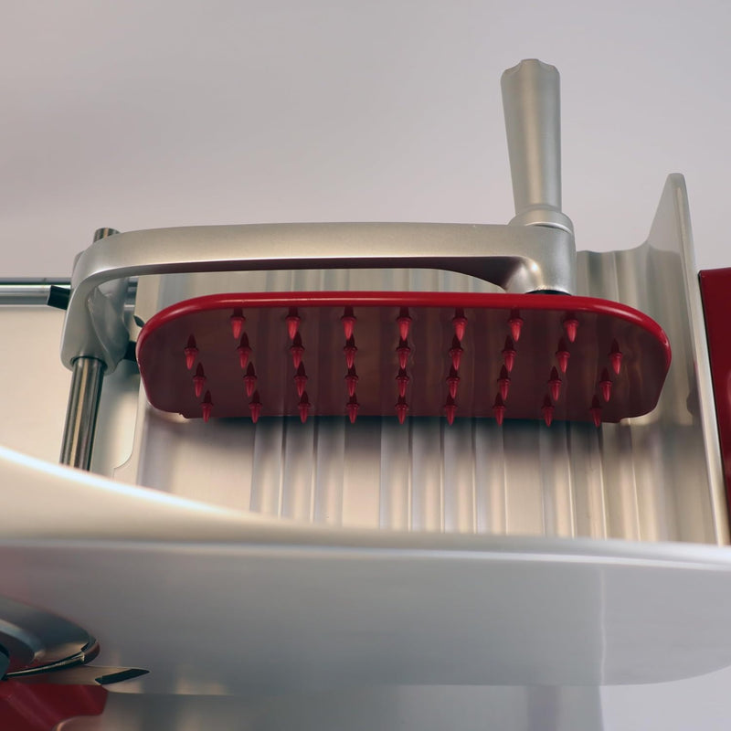Berkel Aufschnittmaschine Home Line 200 Plus in rot mit Berkel Einlegebrett - Küchenschneidemaschine