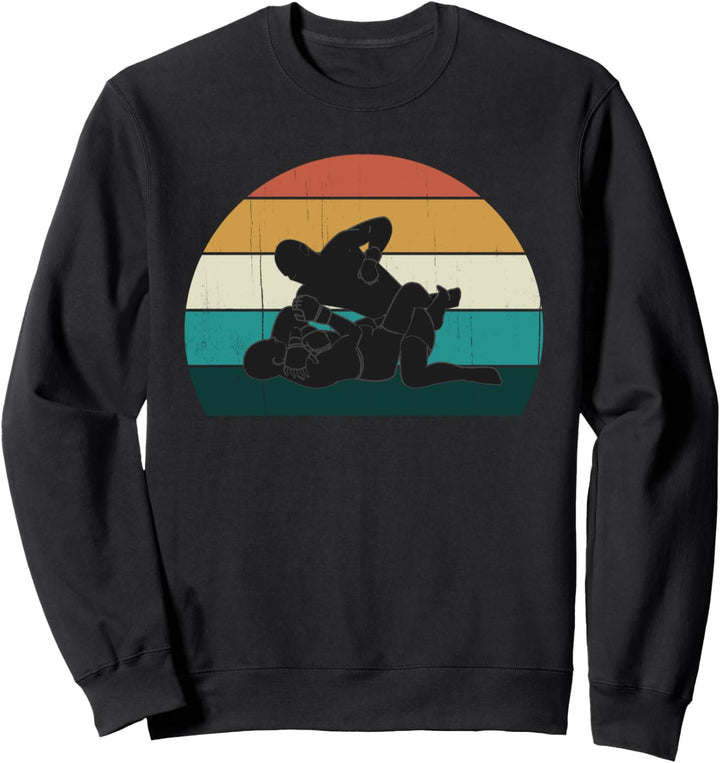 Coole Retro MMA Grappling Fighters: Vintage Bodenkampf Sweatshirt