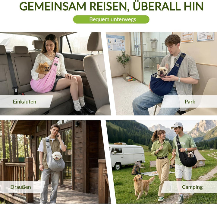 ALLSOPETS Tragbare Hundetragetasche Reisen Haustiertaschen Katzentragetasche Haustiere Welpen Kleine