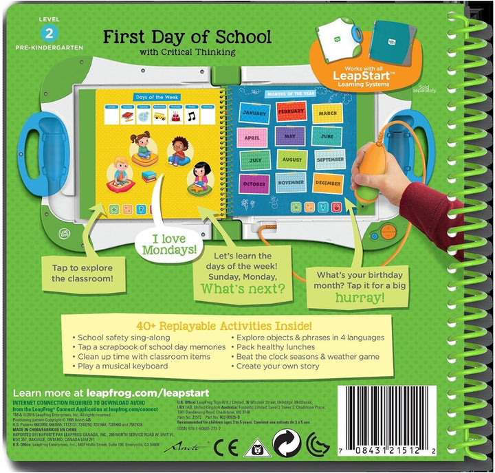 LeapFrog LeapStart Aktivitäten-Buch für Vorschule: Erster Schultag und kritisches Denken (in engl. S