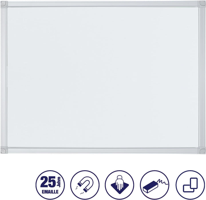 FRANKEN Whiteboard, Schreibtafel X-tra!Line, emailliert, magnetisch, beschreibbar, trocken abwischba