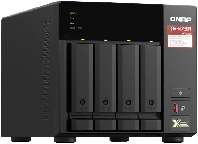 Qnap TS-473A-8G SAN/NAS-Speichersystem, schwarz