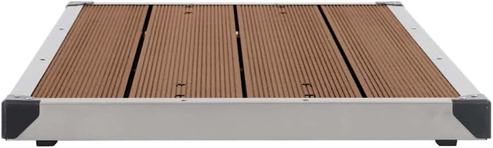 vidaXL Garten Duschwanne mit Lattendesign für 2 Personen Bodenelement für Solardusche Gartendusche P