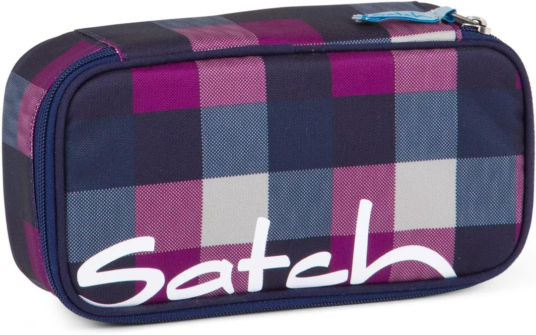 Satch Schlamperbox extra gross inkl. Trennfach Reissverschlussfach Stiftehalter Geodreieck Sichtfens