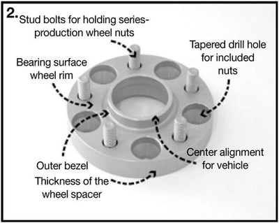 Spurverbreiterung TRAK+ Spurverbreiterungen/TRAK+ Wheel Spacers von H&R (B4035633) Distanzscheibe Rä