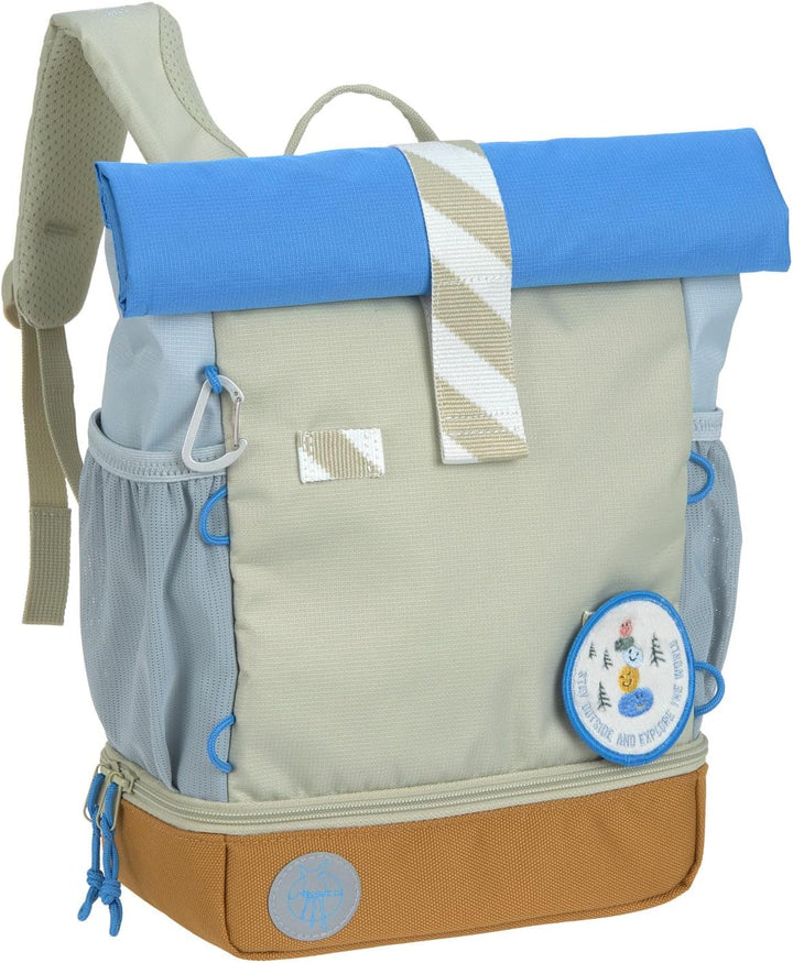 LÄSSIG Kindergartenrucksack Kinderrucksack Rolltop mit Brustgurt wasserabweisend, 11 Liter/Mini Roll