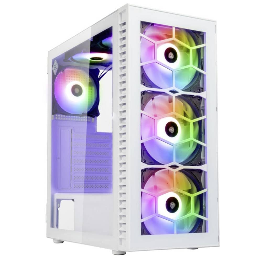 Kolink Observatory HF Glass PC-Gehäuse, Sechs ARGB-Lüfter, 330 mm GPU-Freiheit, ATX-Motherboard, Gla
