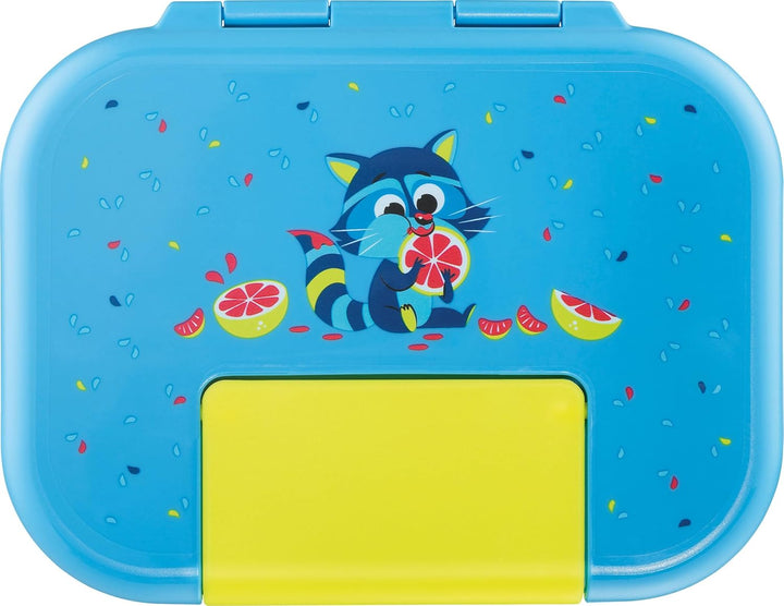 Maped PICNIK - Edelstahl-Lunchbox MINIZ Waschbär 900 ml EDELSTAHL Blau, EDELSTAHL Blau