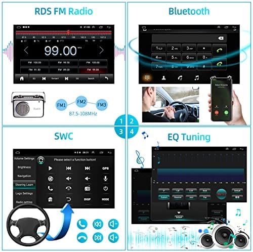 Podofo Android Autoradio für FIAT 500 2007-2015 Radio Wireless Carplay Android Auto, 7 Zoll Bildschi
