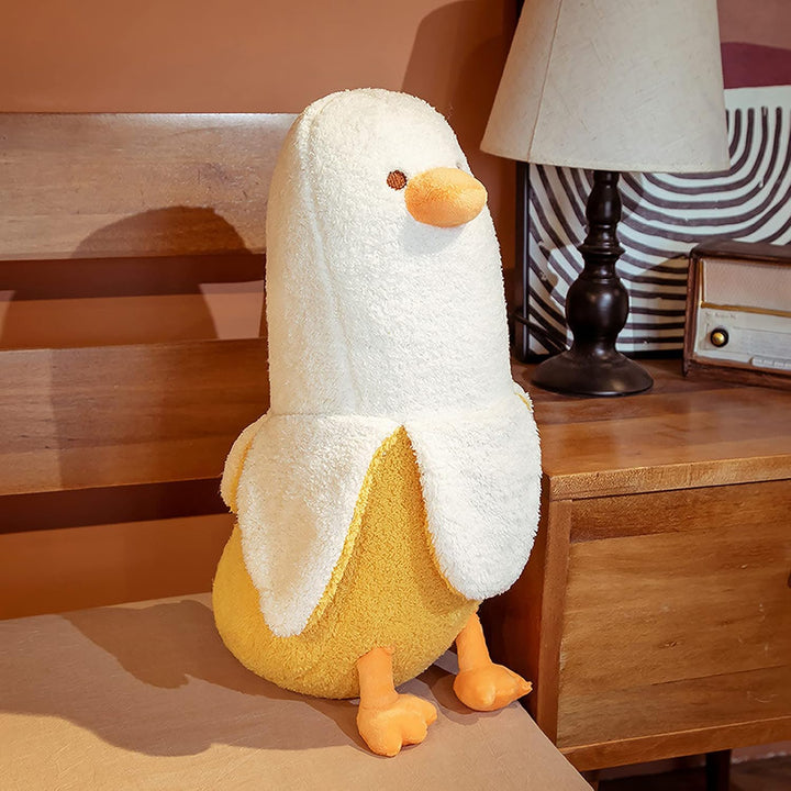 shownicer Plüschtier Banane Ente Stofftier, Kawaii Ente Plüsch, Banane Kuscheltier, Plüschkissen, We