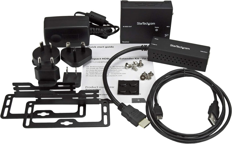 StarTech.com HDBaseT Extender Kit mit kompakt Transmitter, HDMI über CAT5, HDMI over HDBaseT bis zu