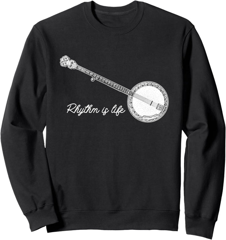 Rhythmus Ist Leben Banjo Bluegrass Countrymusik Musiker Sweatshirt