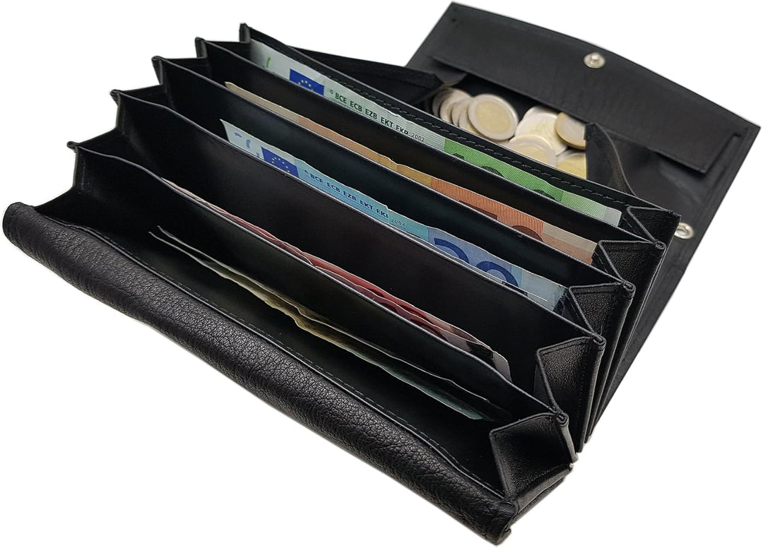 myledershop Echt Büffelleder Kellnerbörsen-Set bestehend aus Kellnerbörse + Holster + Kette/Geldbörs