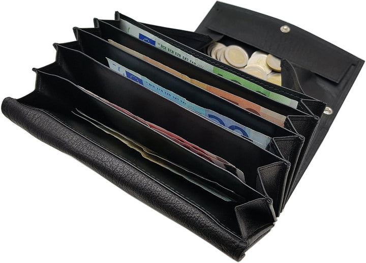 myledershop Echt Büffelleder Kellnerbörsen-Set bestehend aus Kellnerbörse + Holster + Kette/Geldbörs