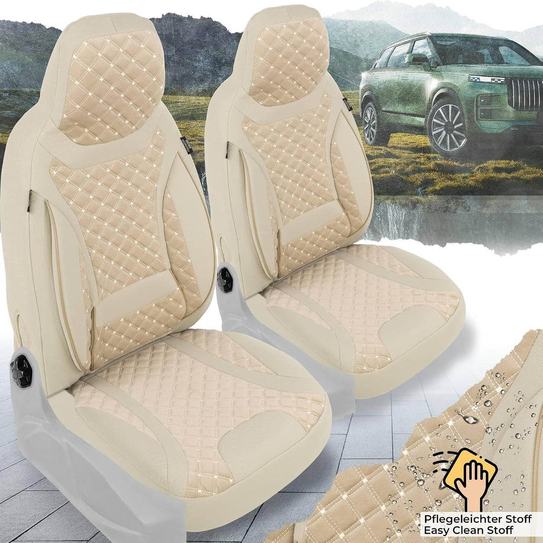 BREMER SITZBEZÜGE Mass Sitzbezüge Schonbezüge für Mercedes B-Klasse W247 T1 T1 - Beige B-Klasse W247