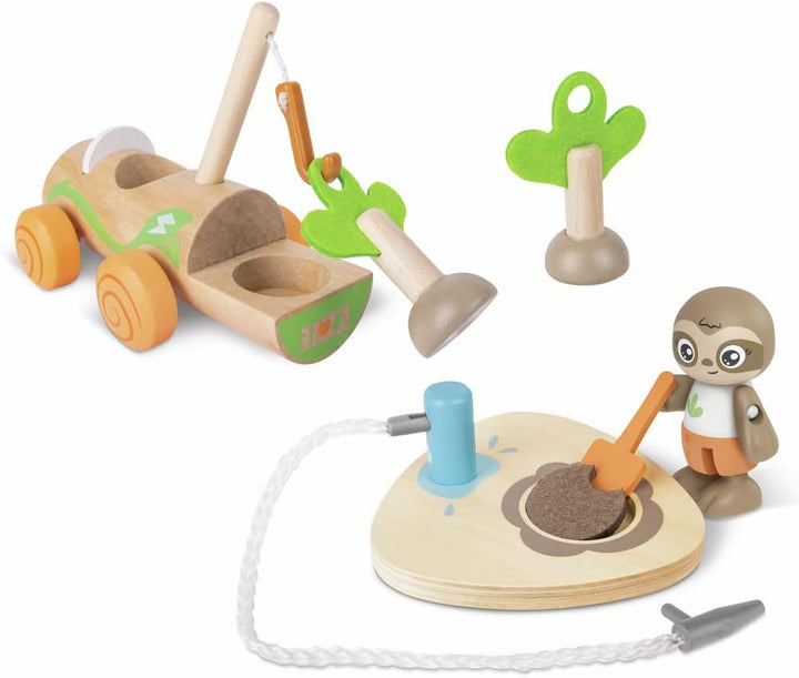 Hape Green Planet Explorers Bäume Pflanzen mit dem E-Auto