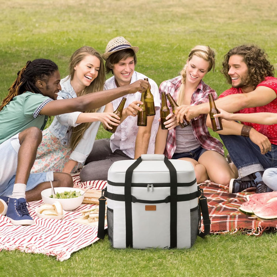 Lifewit Kühltasche 40L, Faltbar Picknicktasche für Essen & Getränke, Kühlbox Tragbare Eistasche für