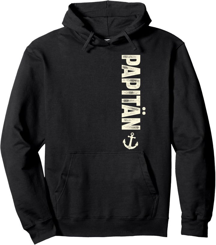 Papitän I Vater I Papa I Segeln I Kapitän I Segelschiff Pullover Hoodie
