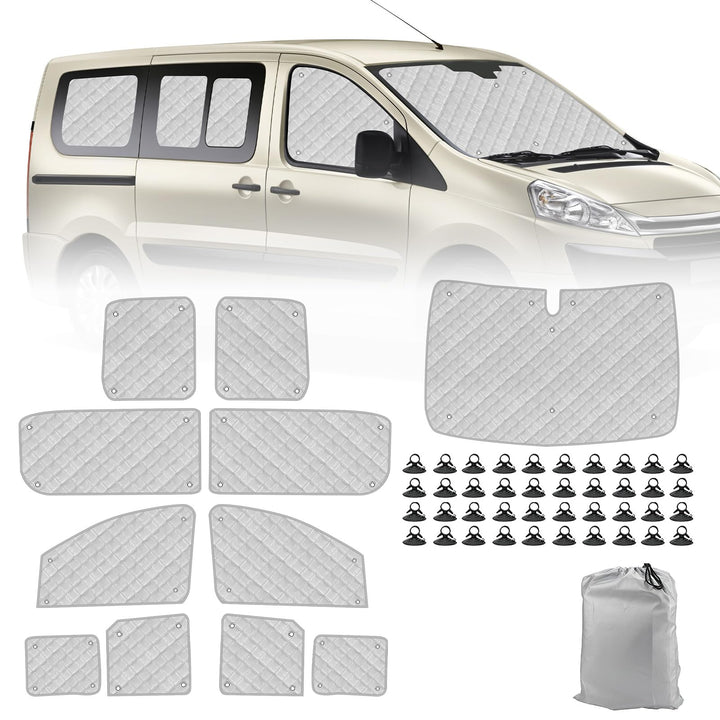 Thermomatte Fahrerhaus Innen Kompatibel mit Citroen Dispatch 2006-2016, 11PCS SWB Faltbare Isolierte
