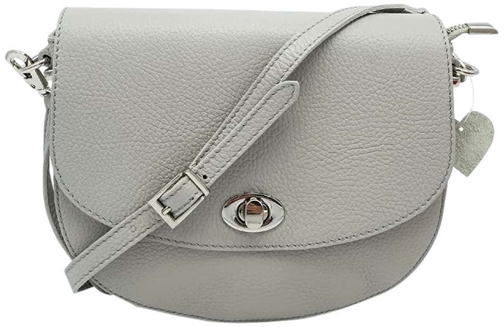 Puccio Pucci Womens TRLBC100078 Ledertasche, Hellgrau