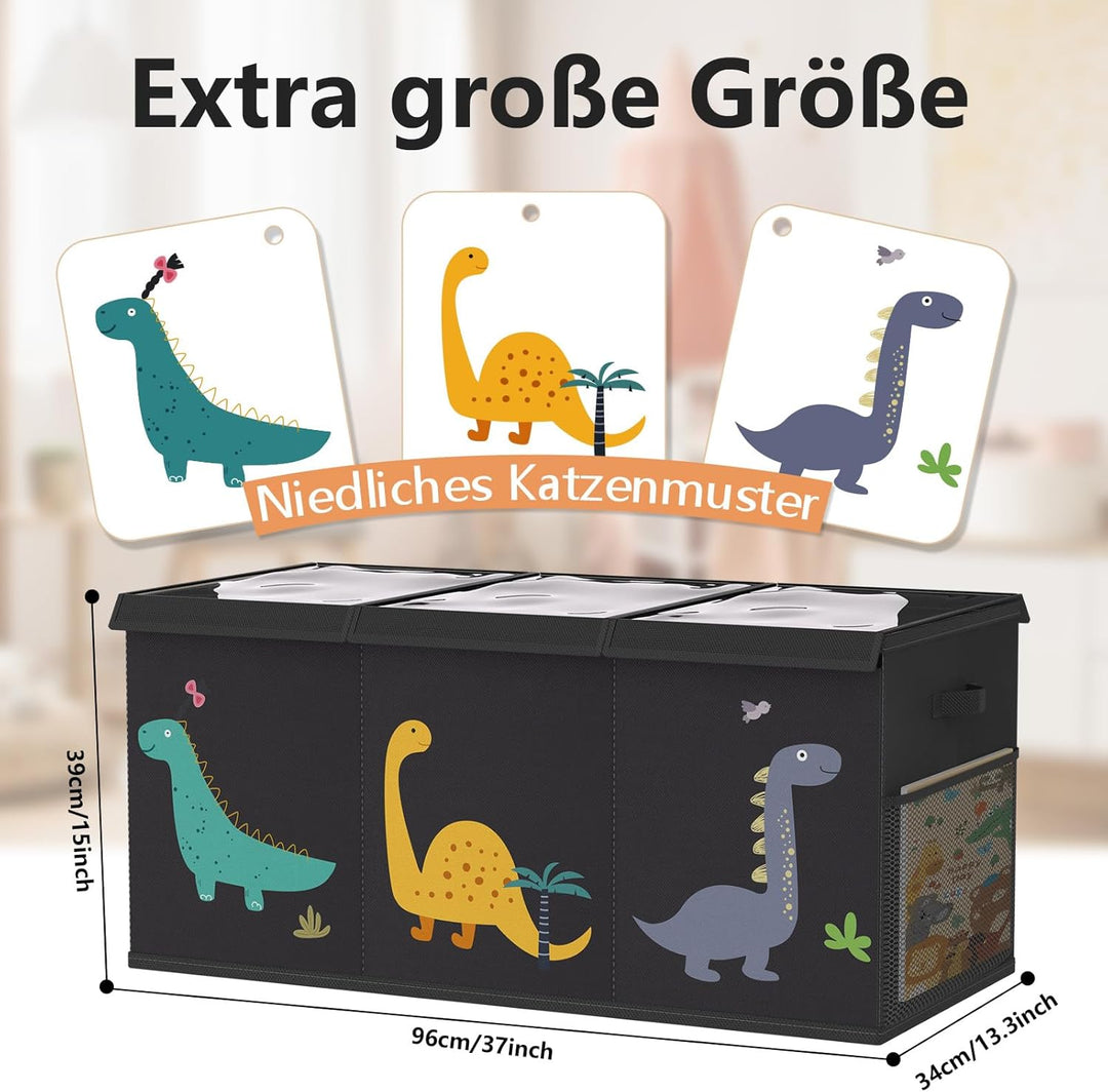 Spielzeugkiste mit deckel aufbewahrung kinderzimmer Extra Gross Aufbewahrungsbox Kinder - Faltbar Sp