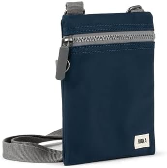 Roka London Chelsea Sling Pocket Bag Nylon Extra Small XS Midnight, XS Midnight
