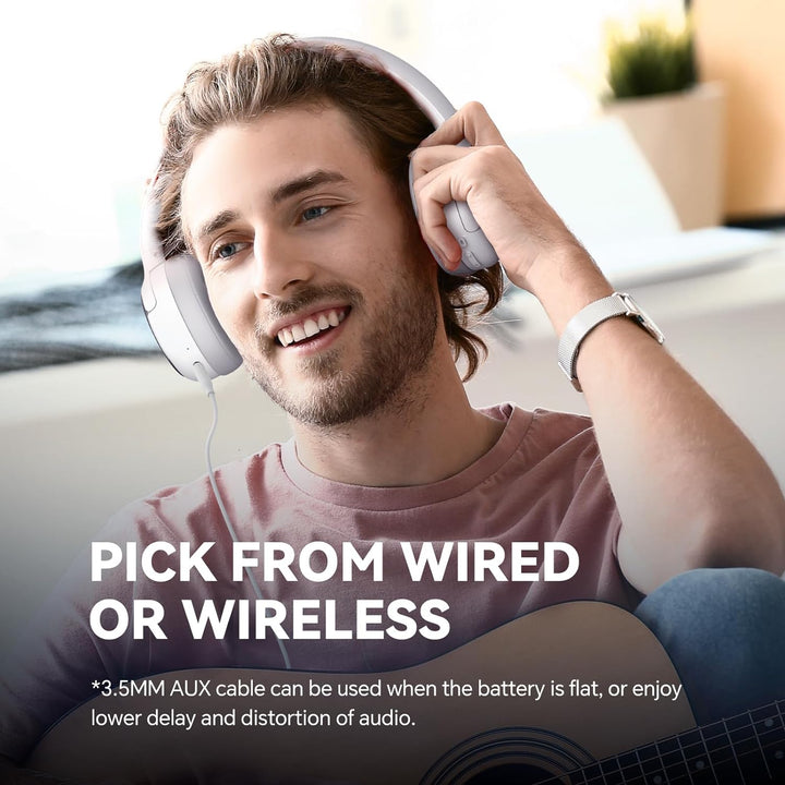 TONEMAC H2 Over-Ear Kopfhörer Bluetooth 5.3, HiFi Stereo,50 Std,Eingebautes Mikrofon, Faltbares für