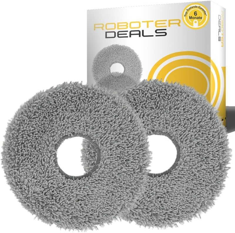 Roboter Deals - Wischplatten, Wischhalterung (2 Stück) inkl. Pads für Dreame L20 Ultra Staubsaugrobo