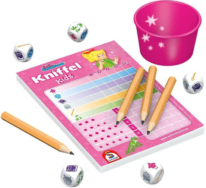 Schmidt Spiele 40641 Bibi Blocksberg, Kniffel Kids, Kinderspiel