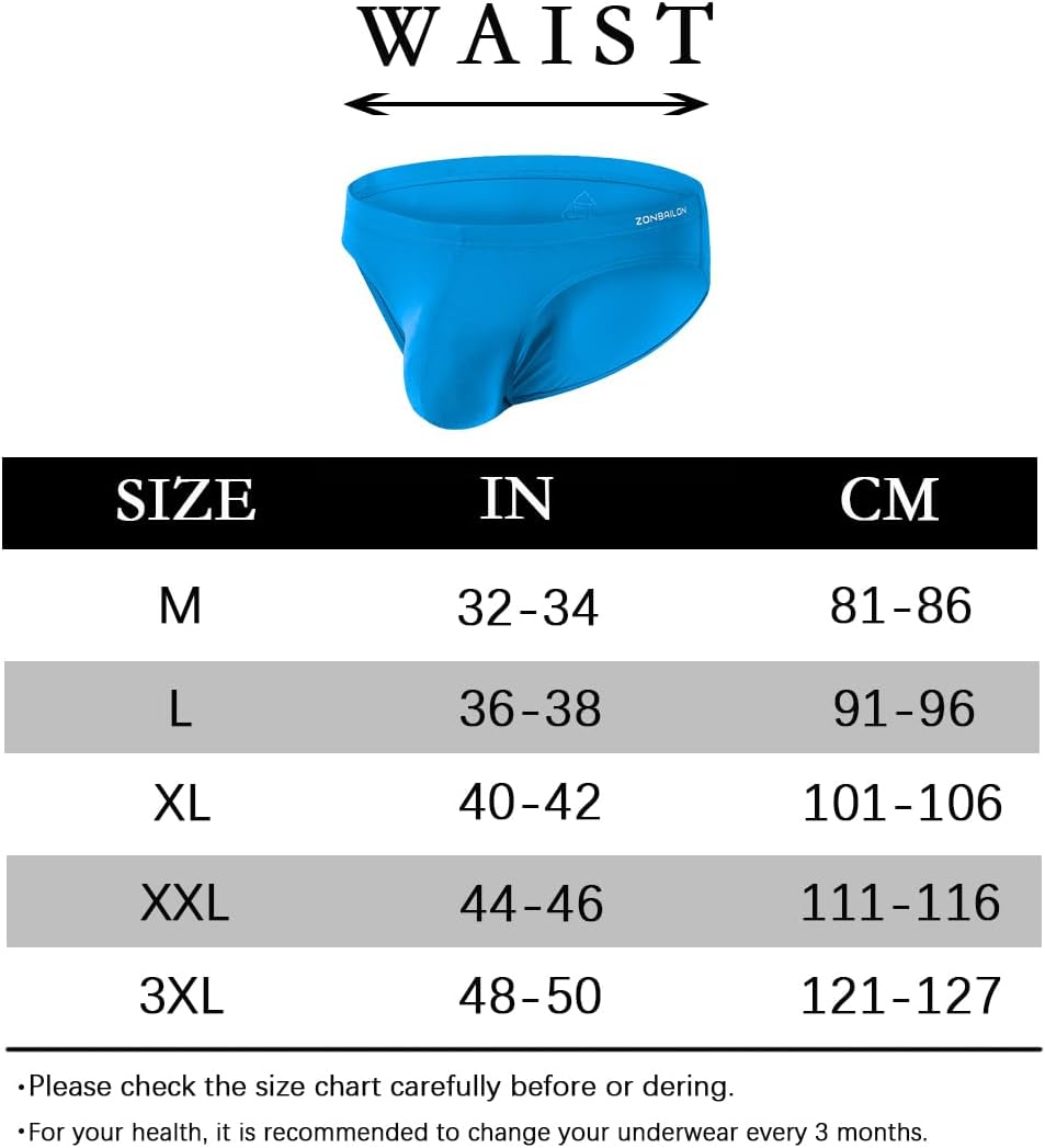 BIATWOWR Herren Unterwäsche mit Verstärktem Beutel Sexy und Bequem ohne Etikett L Blaugrünhellblau,
