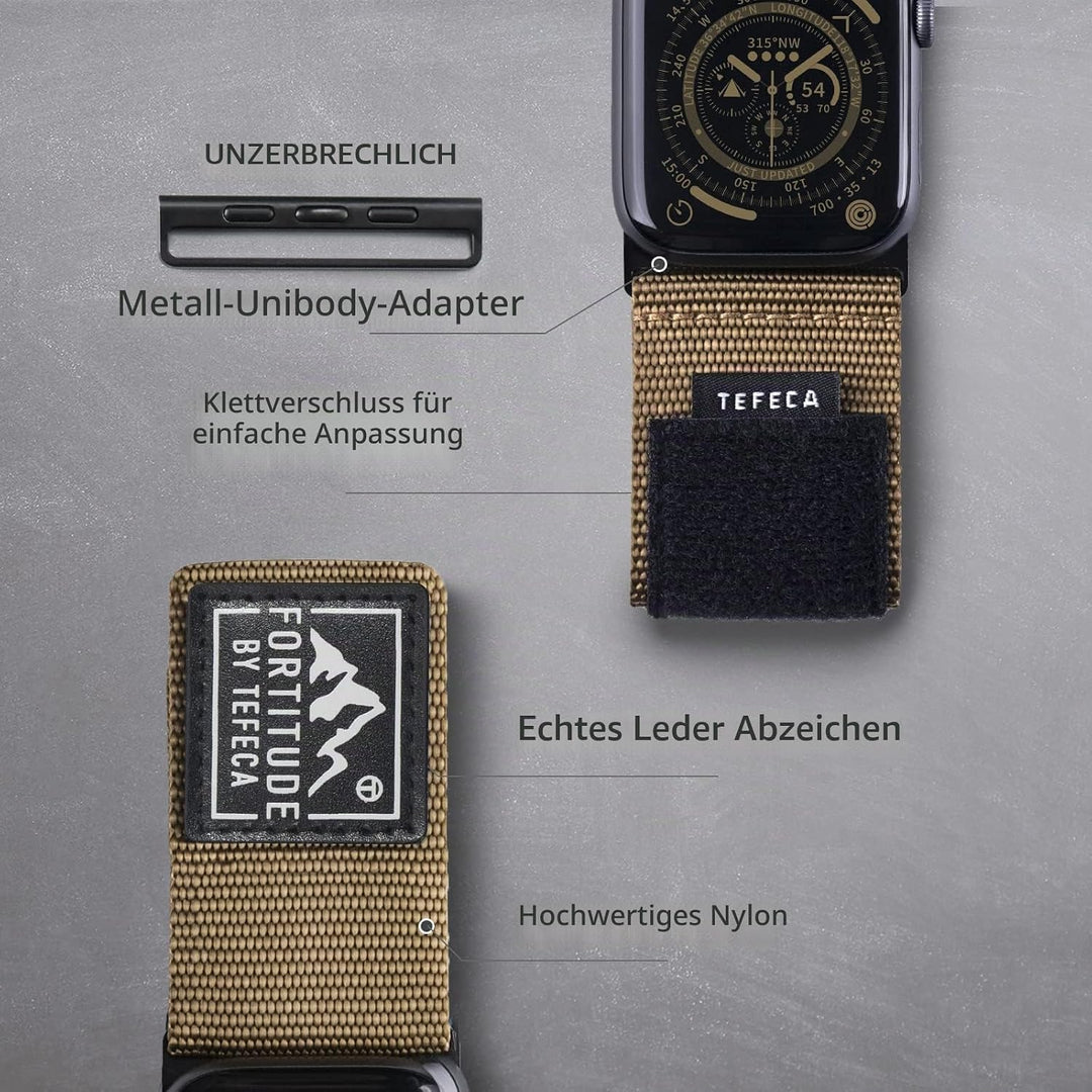 Tefeca Fortitude Series Armband für Apple watch/Apple Watch Ultra, Uhrarmband/Ersatzarmband Kompatib