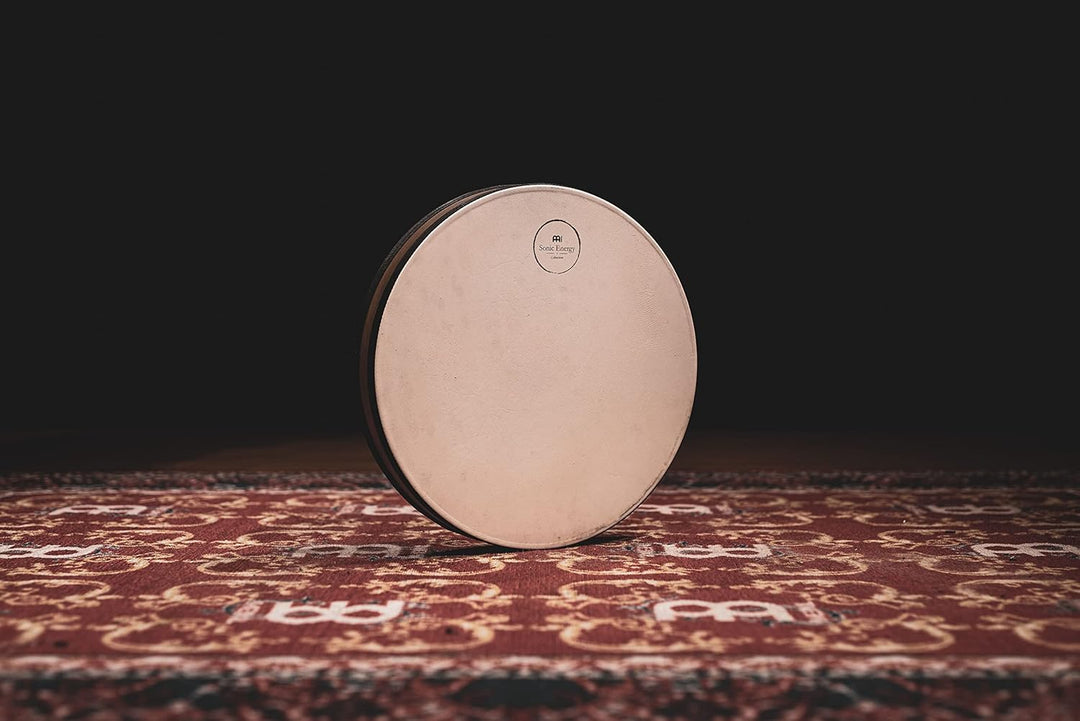 Sonic Energy 16 Zoll Ozeantrommel – Mit Ziegenfell und Kunststofffell – Wellenklang für Meditation,