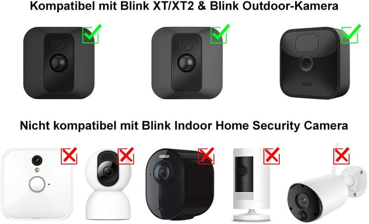 Solarpanel für Blink Outdoor (3. Generation) und Blink XT2/XT, Blink Solarpanel kontinuierliche Stro