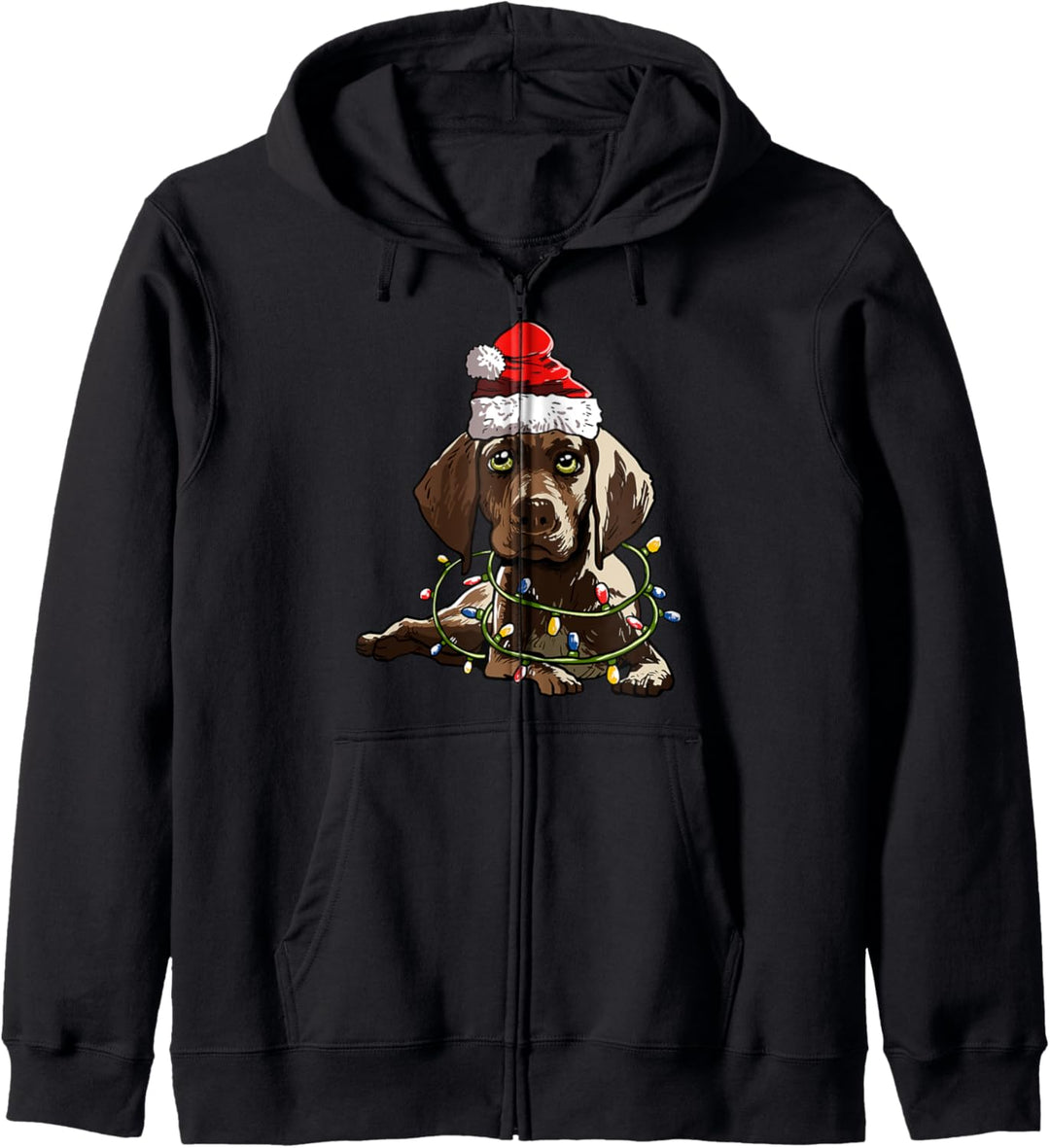 Deutsch Kurzhaar Weihnachten Geschenk X-Mas Kostüm Hunde Kapuzenjacke