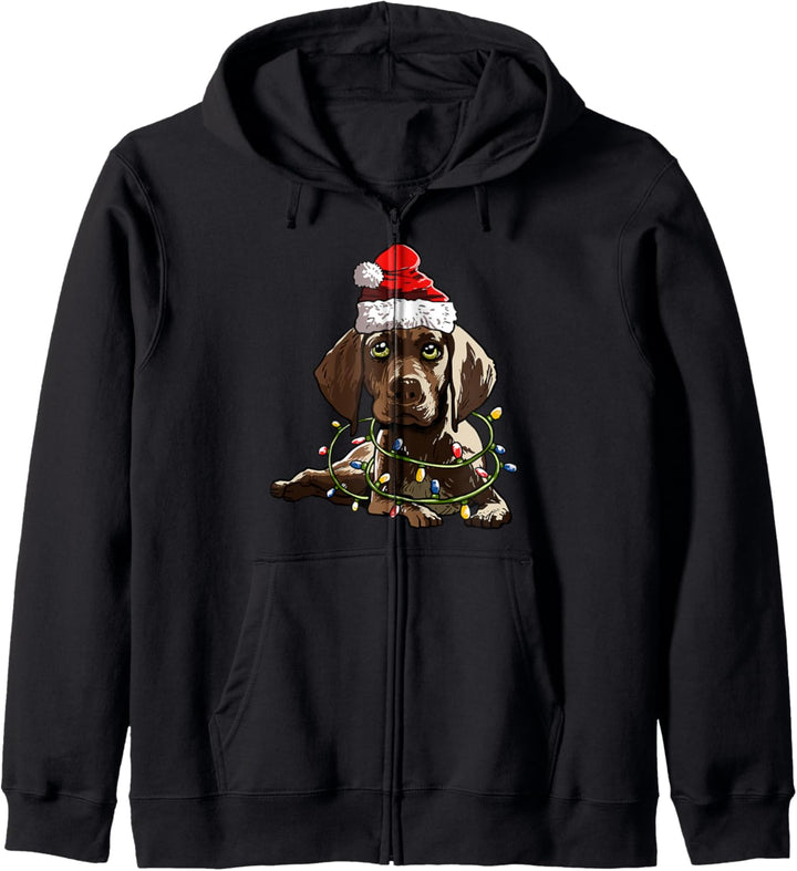 Deutsch Kurzhaar Weihnachten Geschenk X-Mas Kostüm Hunde Kapuzenjacke