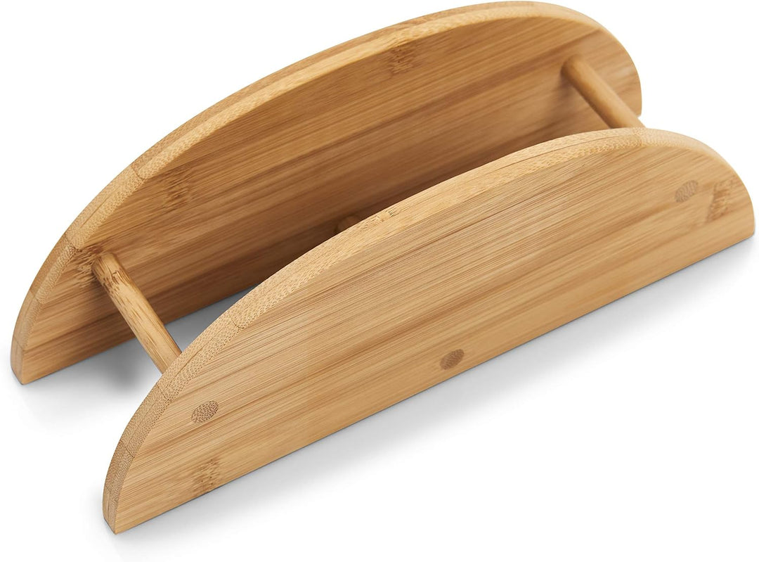 Zeller 25266 Brettchenst?nder, 7-teilig, oval, Bamboo, ca. 24 x 7 x 19,5 cm, 1 - Pack, Natur Single,