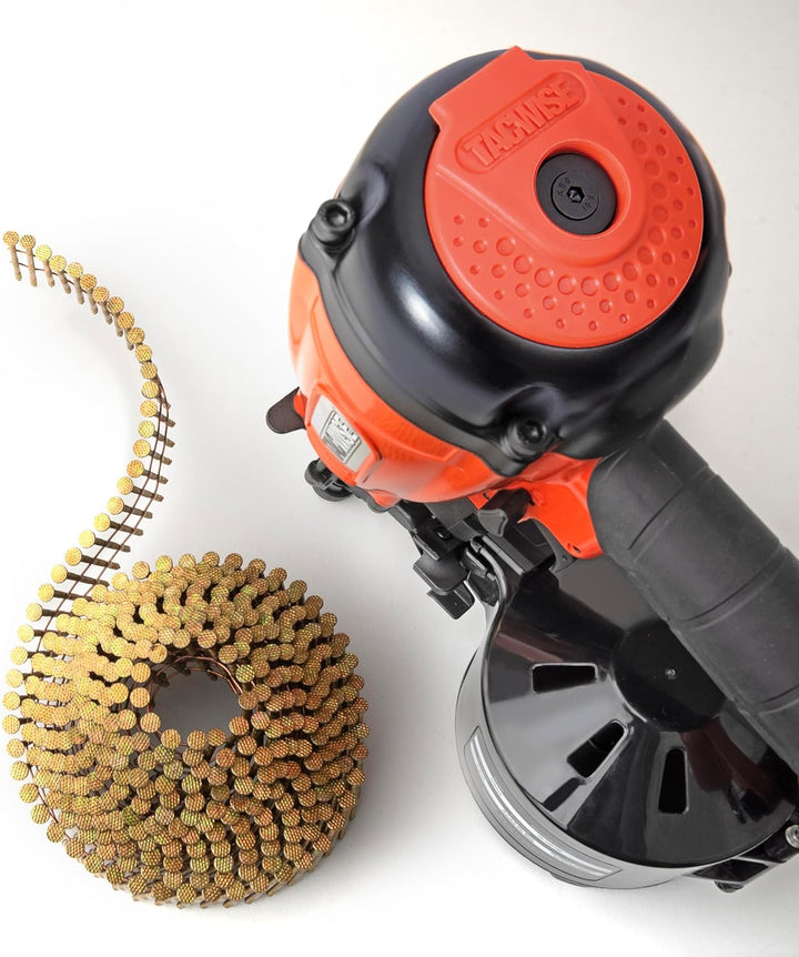 Tacwise 1796 FCN55V Druckluft-Coilnagler mit 5400 Typ 2,1/38 mm Verzinkte Kugelförmige Coilnägel FCN
