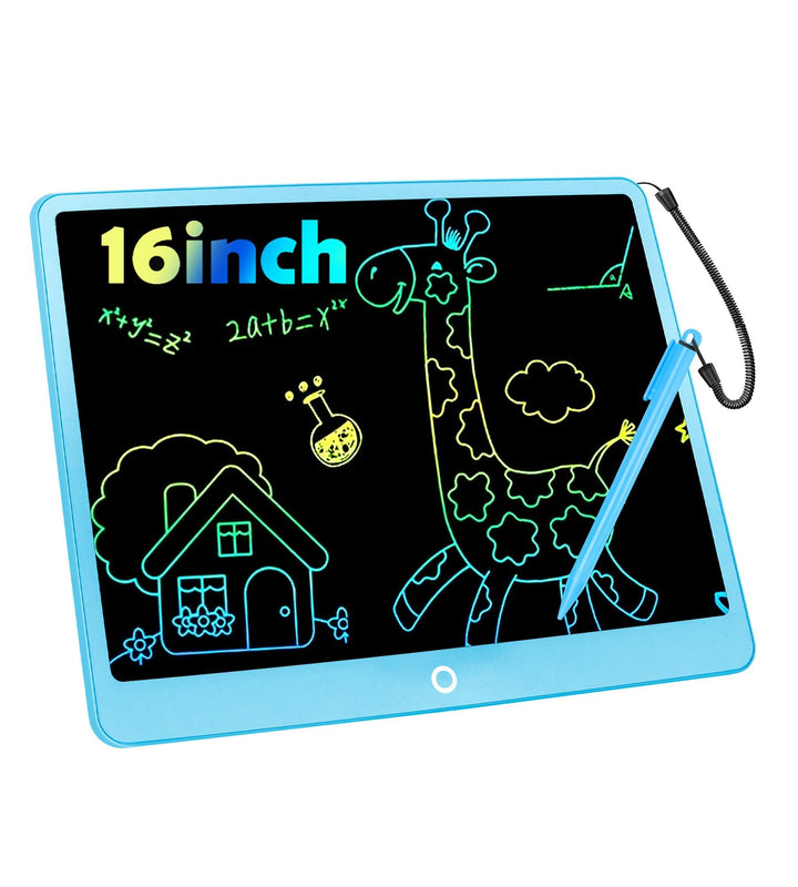 Bunte LCD Schreibtafel, 16 Zoll Grosse Zeichentafel Elektronischer Drawing Pad mit Sperr-& Löschfunk