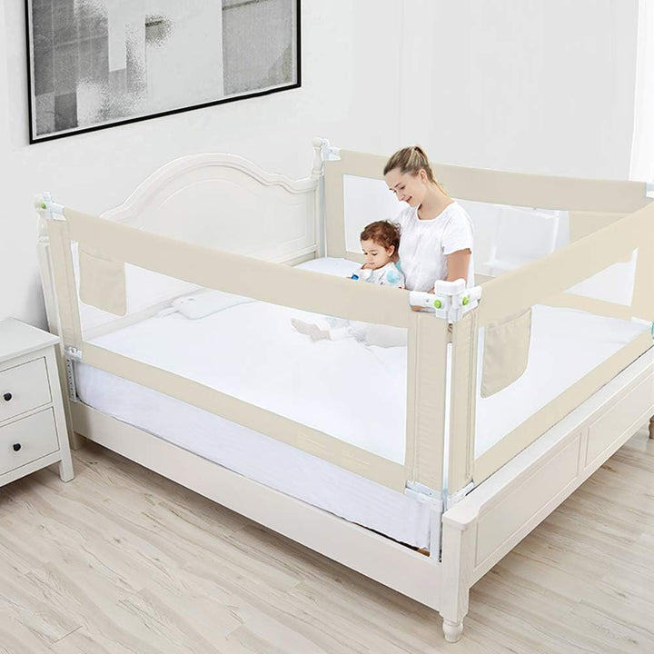 Klappbares Bettgitter Bettschutzgitter, Verstellbare Bettschutzgitter Kinderbettgitter, Babybettgitt