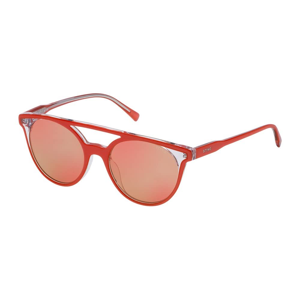Sting Unisex SST132519XHR Sonnenbrille, Shiny Coral Top+Crystal, 51/19/140