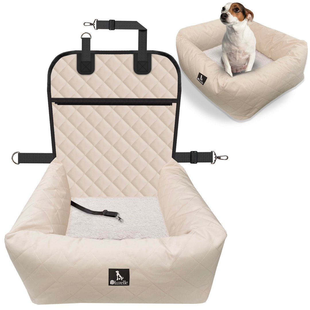 Hunde Autositz Auto Hundesitz, 2-in-1 Hundebett Hundekorb für kleine & mittelgrosse Hunde, Oxford St