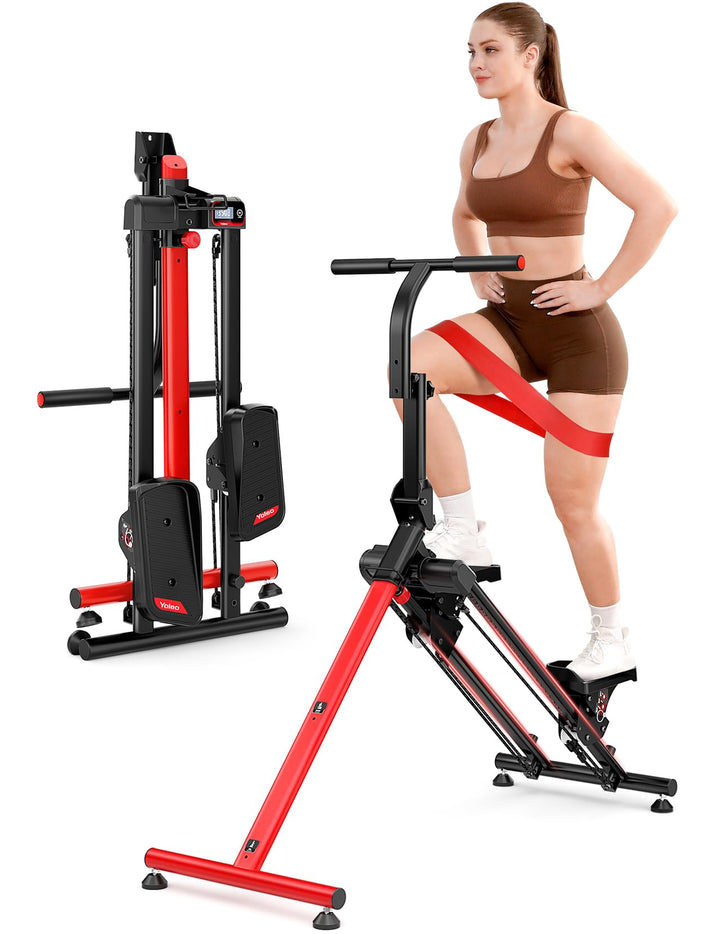 YOLEO Stair Stepper für Zuhause, Klappbarer Stepper mit 3 Trainingsmodi, Compact Folding Cardio Übun