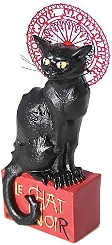Figur Le chat noir nach Théophile-Alexandre Steinlen, orig Parastone, schwarze Katze