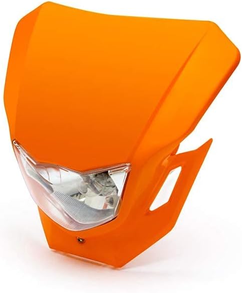Alchemy Parts Motorrad Scheinwerfer - Supermoto & Streetfighter - Orange - 12V 35W