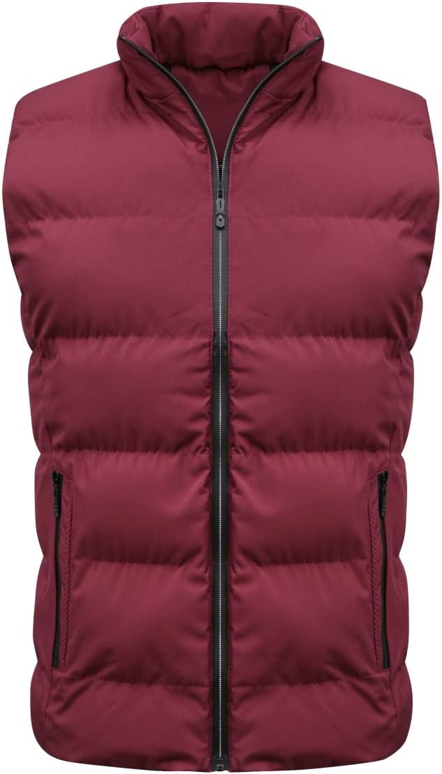 YOUTHUP Weste Herren Steppweste Winter Freizeit Wärme Ärmellose Sportweste Outdoor Stehkragen Winter