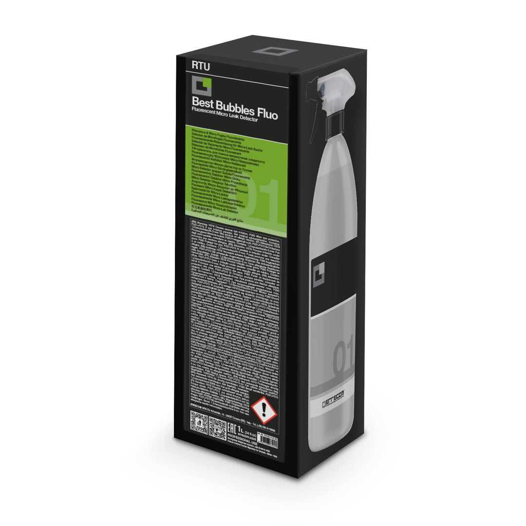 BEST BUBBLES FLUO, fluoreszierende blasenlösung für micro-leck-suche - 1 L