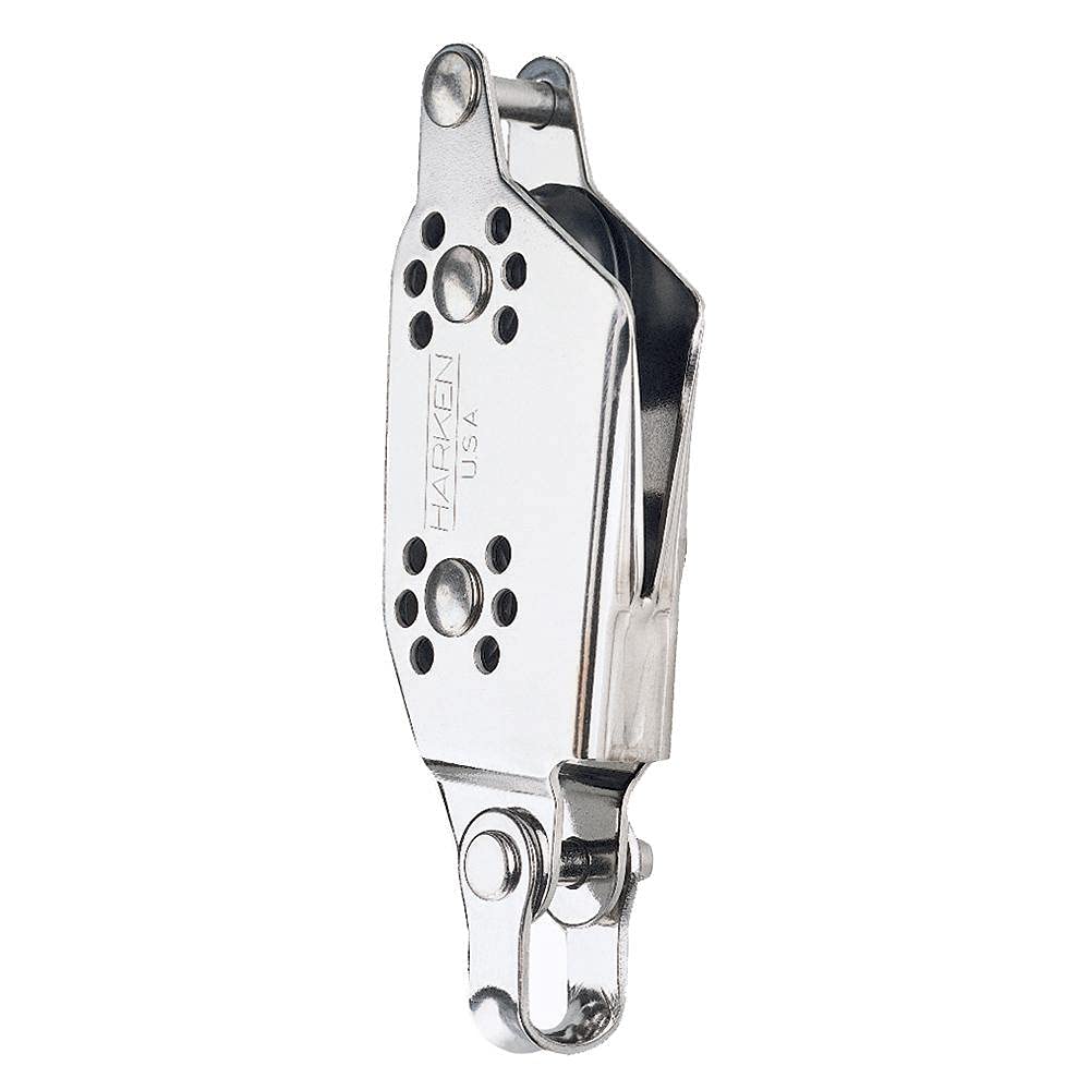 HARKEN 22 mm Fiddle Micro Block mit V-Jam Becket [245] 22mm Sheave Geige mit Becket und Klampe, 22mm